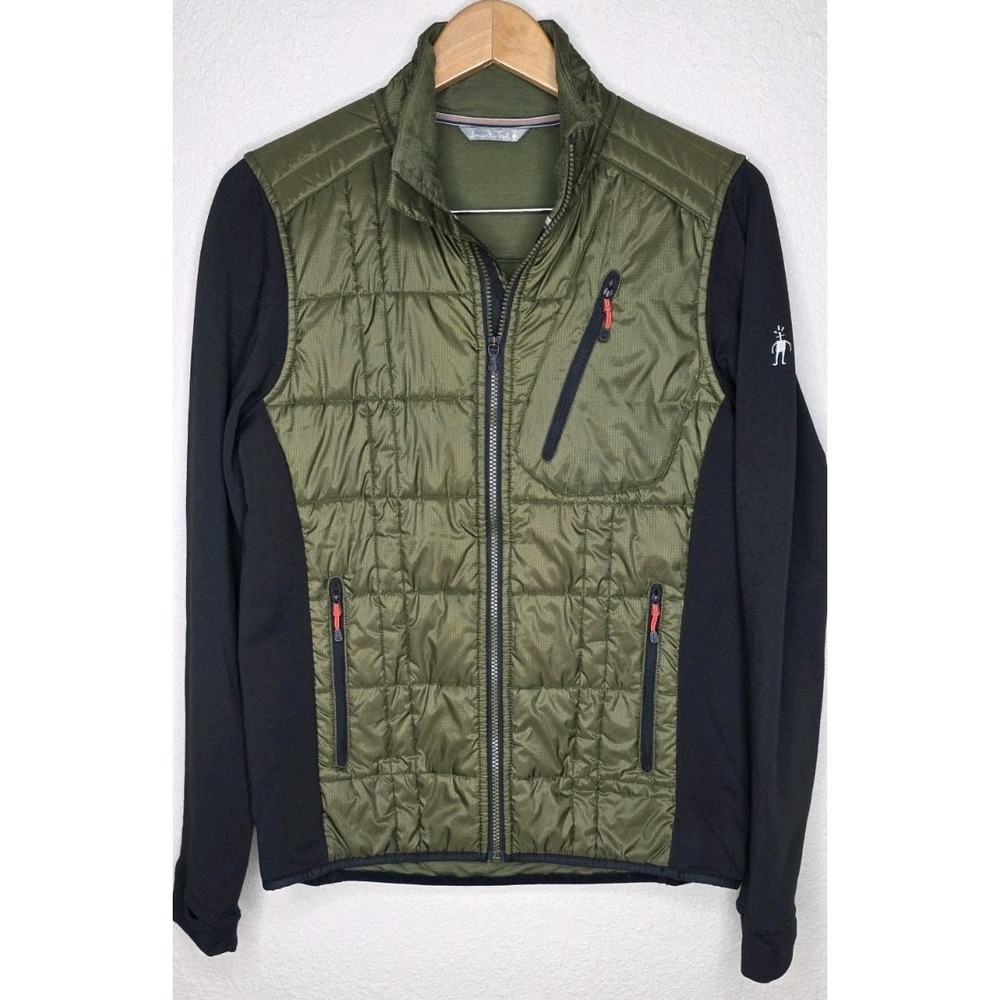 SMARTWOOL Corbet 120 Jacket Merino Wool Hybrid Full Zip Men M Gorpcore Olive